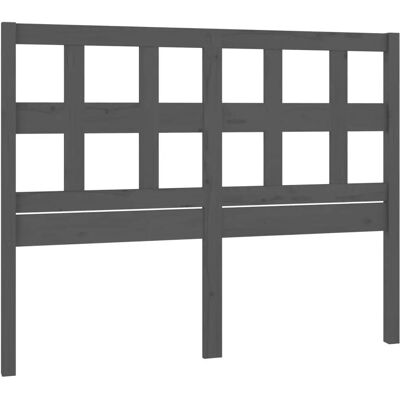 vidaXL Kopfteil Grau 165.5x4x100 cm Massives Kiefernholz - Kopfteil vidaXL Kopfteil Grau 165.5x4x100 cm Massives Kiefernholz - Kopfteil