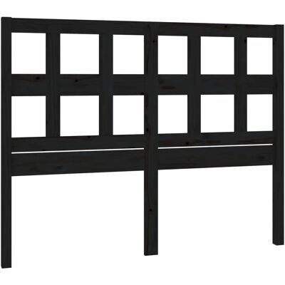 vidaXL Kopfteil Schwarz 165,5x4x100 cm Massive Kiefernholz - Kopfteil vidaXL Kopfteil Schwarz 165,5x4x100 cm Massive Kiefernholz - Kopfteil