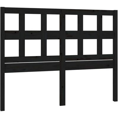 vidaXL Kopfteil Schwarz 185,5x4x100 cm Massiv Kiefernholz - Kopfteil vidaXL Kopfteil Schwarz 185,5x4x100 cm Massiv Kiefernholz - Kopfteil