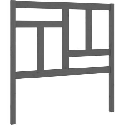 vidaXL Pääty sängylle Harmaa 95.5x4x100 cm Massiivinen mäntypuu - Pääty vidaXL Pääty sängylle Harmaa 95.5x4x100 cm Massiivinen mäntypuu - Pääty
