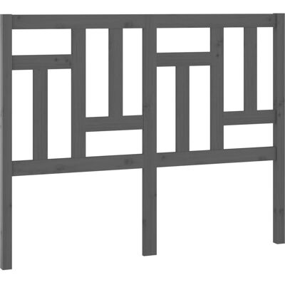 vidaXL Bettkopfteil Grau 205.5x4x100 cm Massiv Kiefernholz - Kopfteil vidaXL Bettkopfteil Grau 205.5x4x100 cm Massiv Kiefernholz - Kopfteil