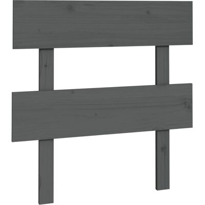 vidaXL Kopfhauptgrau 93.5x3x81 cm Massives Kiefernholz - Kopfteil vidaXL Kopfhauptgrau 93.5x3x81 cm Massives Kiefernholz - Kopfteil