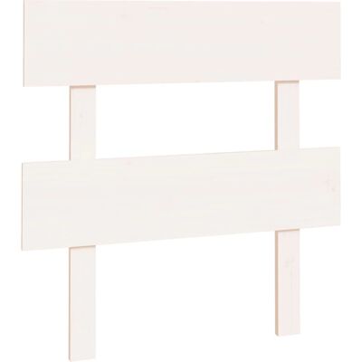 vidaXL Weißes Kopfteil - Holzbettgestell - 103,5x3x81 cm vidaXL Weißes Kopfteil - Holzbettgestell - 103,5x3x81 cm