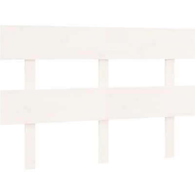 vidaXL Kopfteil Weiß 124x3x81 cm Massiv Kiefernholz - Kopfteil vidaXL Kopfteil Weiß 124x3x81 cm Massiv Kiefernholz - Kopfteil