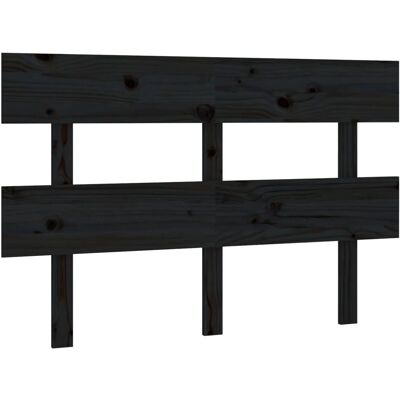 vidaXL Massiivinen mäntypuun sängynpääty - Musta - 138x3x81 cm vidaXL Massiivinen mäntypuun sängynpääty - Musta - 138x3x81 cm