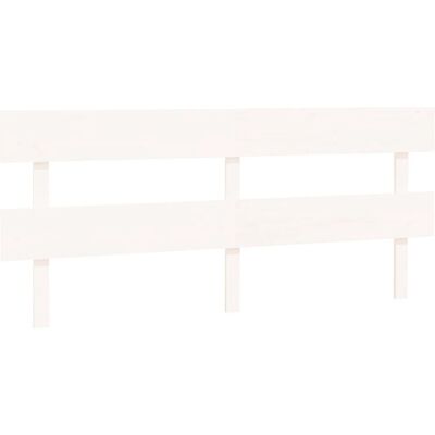 vidaXL Kopfteil Weiß 204x3x81 cm Massiv Kiefernholz - Kopfende vidaXL Kopfteil Weiß 204x3x81 cm Massiv Kiefernholz - Kopfende
