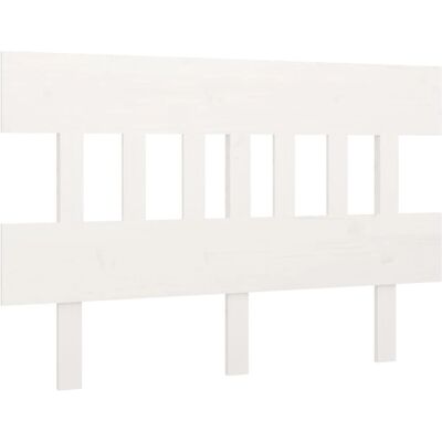 vidaXL Headboard White 143.5x3x81 cm Solid Pine Wood - Headboard vidaXL Headboard White 143.5x3x81 cm Solid Pine Wood - Headboard