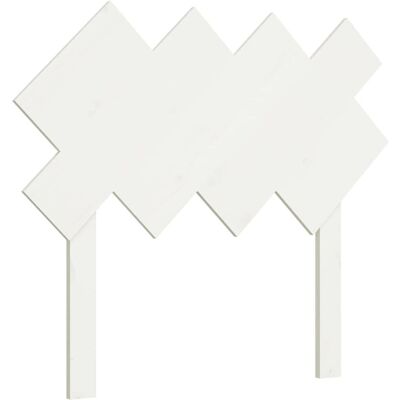 vidaXL Kopfteil Weiß 92x3x81 cm Massiv Kiefernholz - Kopfteil vidaXL Kopfteil Weiß 92x3x81 cm Massiv Kiefernholz - Kopfteil