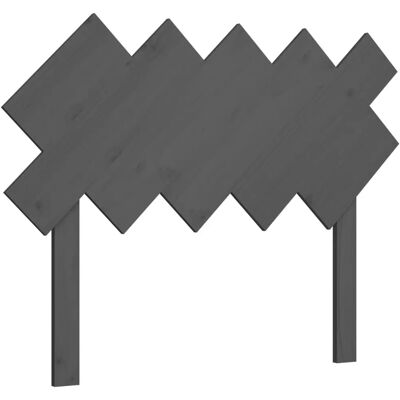 vidaXL Kopfteil Grau 122,5x3x80,5 cm Solide Kiefernholz - Kopfteil vidaXL Kopfteil Grau 122,5x3x80,5 cm Solide Kiefernholz - Kopfteil