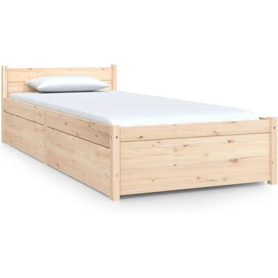 vidaXL Bettgestell Kleines Einzelbett mit Schubladen - Bettgestell vidaXL Bettgestell Kleines Einzelbett mit Schubladen - Bettgestell