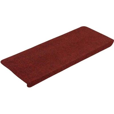 vidaXL Rode Zelfklevende Trapmatten - 65 x 28 cm - Trap Treden Beschermmat vidaXL Rode Zelfklevende Trapmatten - 65 x 28 cm - Trap Treden Beschermmat