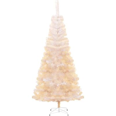 Sapin de Noël artificiel vidaXL Blanc de 240 cm avec Pintes iridescentes - Publicité Sapin de Noël artificiel vidaXL Blanc de 240 cm avec Pintes iridescentes - Publicité