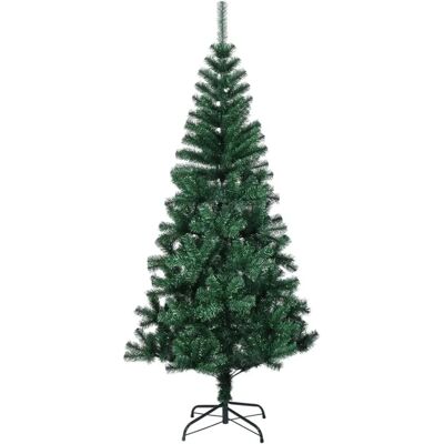 vidaXL Grüner 150 cm Künstlicher Weihnachtsbaum mit Irideszierenden Spitzen vidaXL Grüner 150 cm Künstlicher Weihnachtsbaum mit Irideszierenden Spitzen