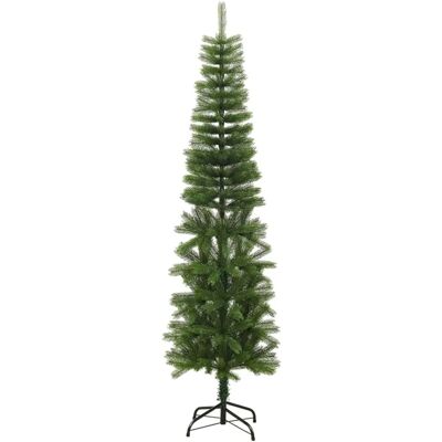 vidaXL Schlanker Weihnachtsbaum 210cm mit Ständer PE künstlich vidaXL Schlanker Weihnachtsbaum 210cm mit Ständer PE künstlich