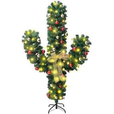 Cactus de Noël vidaXL avec Support et LED - Plante artificielle - Publicité Cactus de Noël vidaXL avec Support et LED - Plante artificielle - Publicité