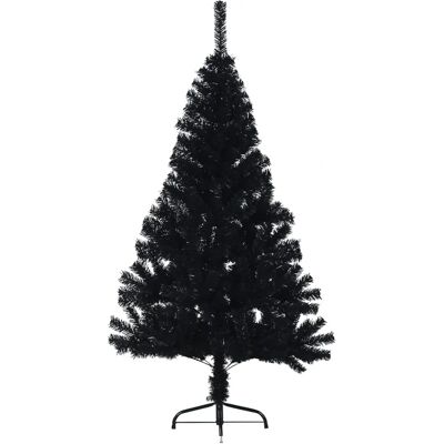 vidaXL Schwarzer 150cm Künstlicher Halber Weihnachtsbaum - Weihnachtsbaum vidaXL Schwarzer 150cm Künstlicher Halber Weihnachtsbaum - Weihnachtsbaum