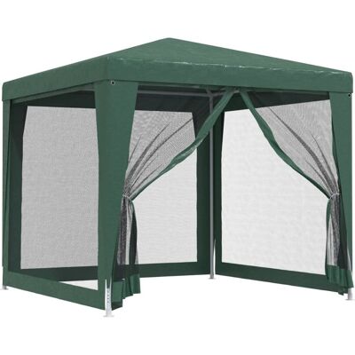 vidaXL 2,5x2,5 m Grüne Partyzelt mit Mesh-Seiten - Partyzelt vidaXL 2,5x2,5 m Grüne Partyzelt mit Mesh-Seiten - Partyzelt