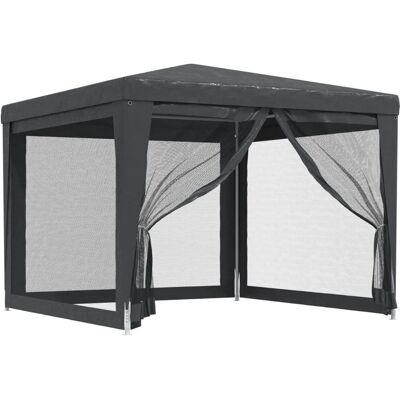 vidaXL Party Tent Anthracite with Mesh Sides 3x3 m - Party Tent vidaXL Party Tent Anthracite with Mesh Sides 3x3 m - Party Tent