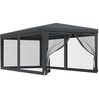 vidaXL 3x6m Tenda de festa cinza antracite com paredes de malha vidaXL 3x6m Tenda de festa cinza antracite com paredes de malha