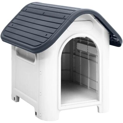 vidaXL szara buda dla psa 59x75x66 cm - Dom dla psa vidaXL szara buda dla psa 59x75x66 cm - Dom dla psa