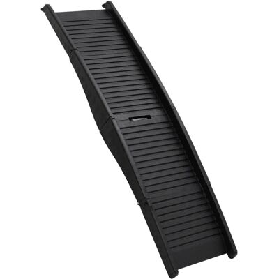 vidaXL Faltbare Hundrampe Schwarz 153x40x12,5 cm Kunststoff Haustierbrücke Treppe Katze vidaXL Faltbare Hundrampe Schwarz 153x40x12,5 cm Kunststoff Haustierbrücke Treppe Katze