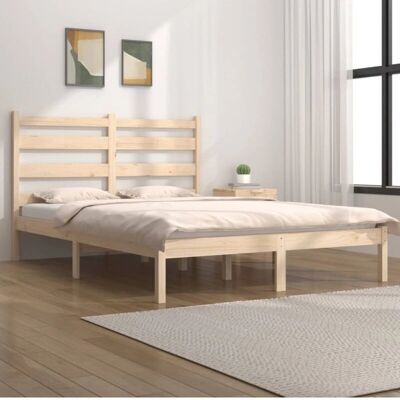 vidaXL Kieferbettgestell - 140x190cm - Massivholz vidaXL Kieferbettgestell - 140x190cm - Massivholz