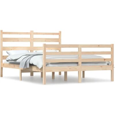 vidaXL Bettgestell - Kiefer 140x200 cm - Holzbett vidaXL Bettgestell - Kiefer 140x200 cm - Holzbett