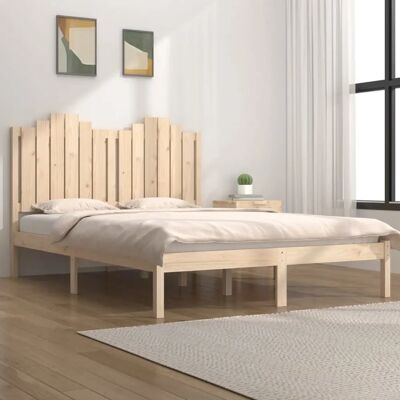 VIDAXL Maanpeite sängynrunko - 140x190 cm - Rustikkinen luonnollinen viimeistely VIDAXL Maanpeite sängynrunko - 140x190 cm - Rustikkinen luonnollinen viimeistely