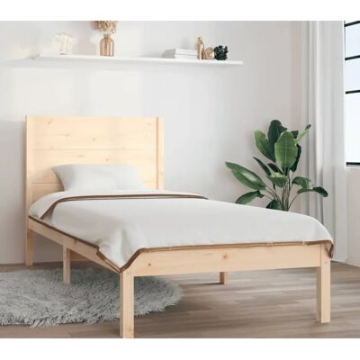vidaXL Letto in Legno Massello Pino 90x200cm - Letto vidaXL Letto in Legno Massello Pino 90x200cm - Letto