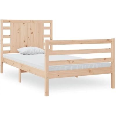 vidaXL 3104248 Bettgestell - Massives Kiefernholz - 90x190 cm vidaXL 3104248 Bettgestell - Massives Kiefernholz - 90x190 cm