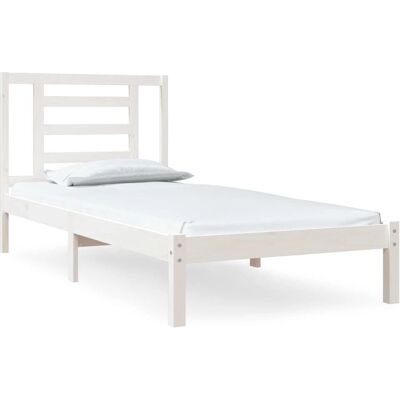 Struttura letto in pino bianco vidaXL 90x200 cm - Struttura letto Struttura letto in pino bianco vidaXL 90x200 cm - Struttura letto