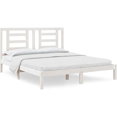 vidaXL Bettrahmen Weiß 160x200 cm - Bettgestell vidaXL Bettrahmen Weiß 160x200 cm - Bettgestell