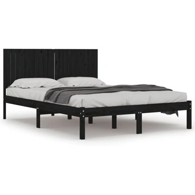 vidaXL Schwarzes 200x200 cm Bettgestell - Bett vidaXL Schwarzes 200x200 cm Bettgestell - Bett