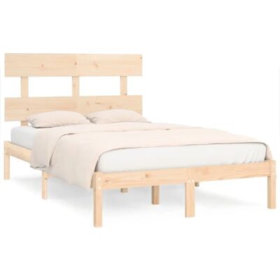 vidaXL Bettrahmen Kleines Doppel - Holz 120x190cm vidaXL Bettrahmen Kleines Doppel - Holz 120x190cm