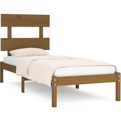 Struttura letto in legno massello miele - Letto Struttura letto in legno massello miele - Letto