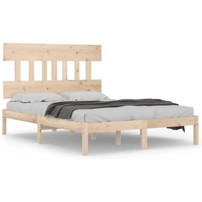 vidaXL Massivholzbett 140x190 cm - Bettgestell vidaXL Massivholzbett 140x190 cm - Bettgestell