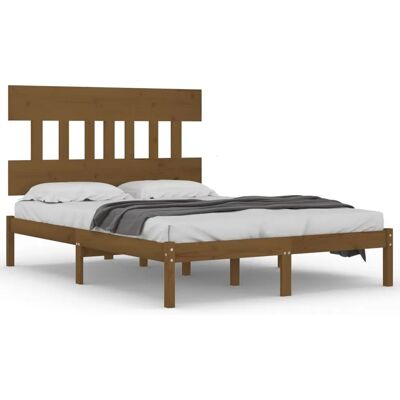 vidaXL Bettgestell Honigbraun 200x200 cm - Bettgestell vidaXL Bettgestell Honigbraun 200x200 cm - Bettgestell