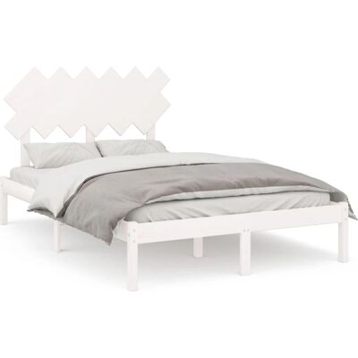 vidaXL 3104844 Bettgestell Weiß 135x190cm - Bettgestell vidaXL 3104844 Bettgestell Weiß 135x190cm - Bettgestell