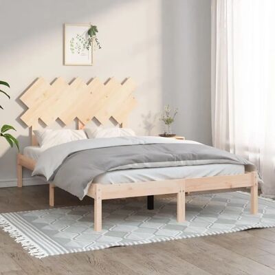 vidaXL Braune 120x200cm Massivholz Bettgestell - Schlafzimmerdekoration vidaXL Braune 120x200cm Massivholz Bettgestell - Schlafzimmerdekoration