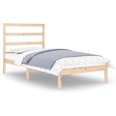 vidaXL Massiivinen Mäntypuinen Sänkykehys - Rustiikkinen Tuki 90x190 cm Patjalle vidaXL Massiivinen Mäntypuinen Sänkykehys - Rustiikkinen Tuki 90x190 cm Patjalle