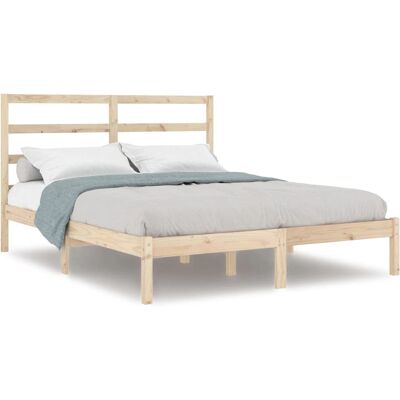 vidaXL Bettgestell 200x200cm Kiefer Massivholz Rustikal vidaXL Bettgestell 200x200cm Kiefer Massivholz Rustikal