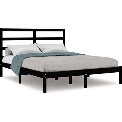 vidaXL Bettgestell Schwarz 200x200 cm - Bettgestell vidaXL Bettgestell Schwarz 200x200 cm - Bettgestell