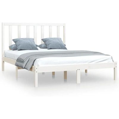 vidaXL Bettgestell 140x190 cm - Einfaches Massivpinienholz vidaXL Bettgestell 140x190 cm - Einfaches Massivpinienholz