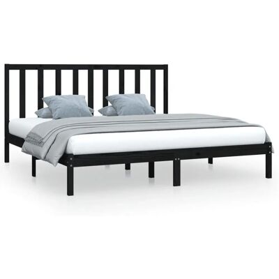 vidaXL 3105184 Bettgestell - Schwarz - 200x200 cm vidaXL 3105184 Bettgestell - Schwarz - 200x200 cm