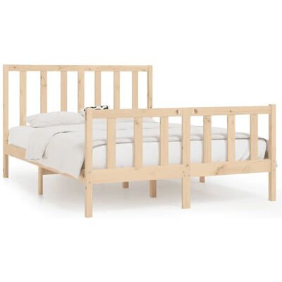 vidaXL Bettgestell 120x190 cm - Massivholz - Klein Doppelbett vidaXL Bettgestell 120x190 cm - Massivholz - Klein Doppelbett