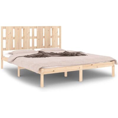 vidaXL Sengekarm - 160x200cm - Massivt fyrretræ - Brun vidaXL Sengekarm - 160x200cm - Massivt fyrretræ - Brun