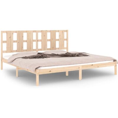 vidaXL Bettgestell 3105620 - Bettgestell aus massivem Kiefernholz - 200 x 200 cm vidaXL Bettgestell 3105620 - Bettgestell aus massivem Kiefernholz - 200 x 200 cm