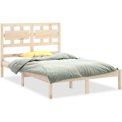 vidaXL Bettgestell - Massivholz - Braun - 120x200 cm - Bettart vidaXL Bettgestell - Massivholz - Braun - 120x200 cm - Bettart