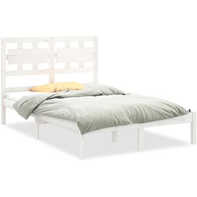 vidaXL 3105661 Bettrahmen aus Massivholz - 120 x 200 cm - Weiß vidaXL 3105661 Bettrahmen aus Massivholz - 120 x 200 cm - Weiß