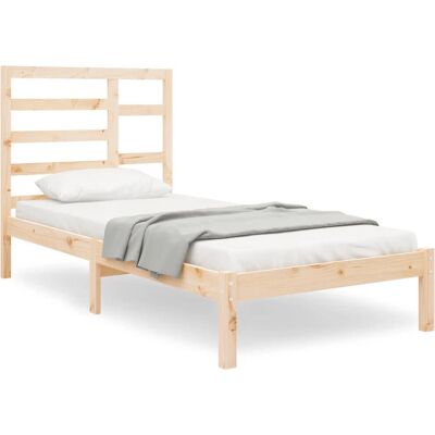 vidaXL 3105755 Sengestel - Massivt træ - Brun vidaXL 3105755 Sengestel - Massivt træ - Brun